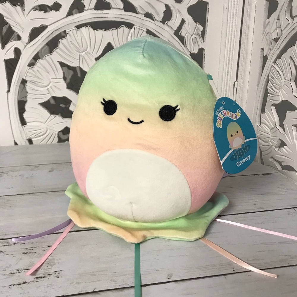 Squishmallows “Greeley” the Jellyfish with Rainbow Colors